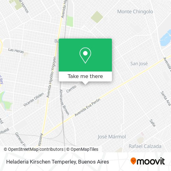 Mapa de Heladeria Kirschen Temperley