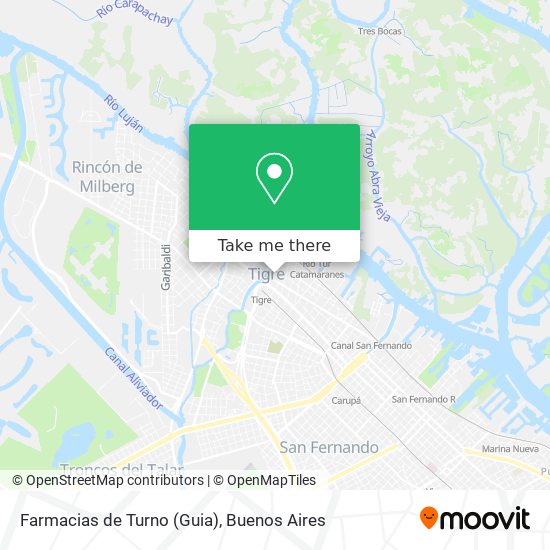 Farmacias de Turno (Guia) map
