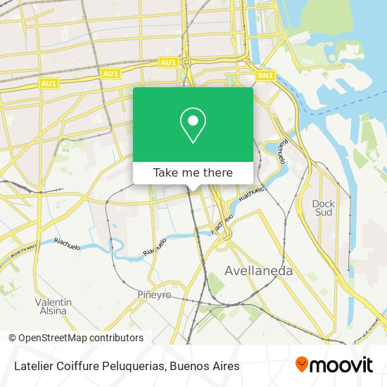 Latelier Coiffure Peluquerias map