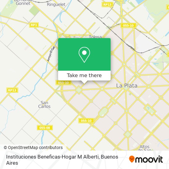 Mapa de Instituciones Beneficas-Hogar M Alberti