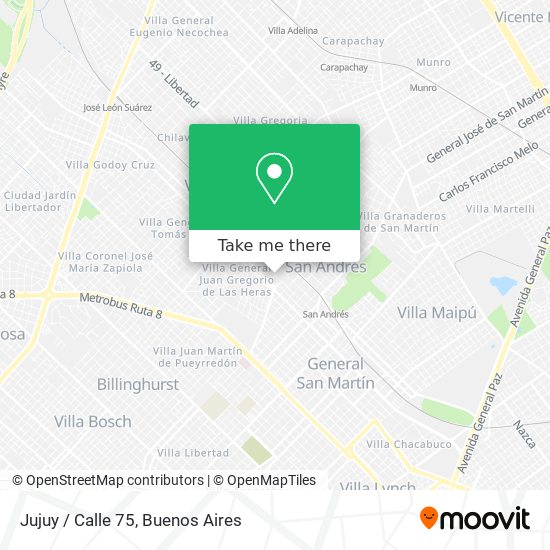 Mapa de Jujuy / Calle 75