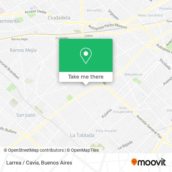Larrea / Cavia map