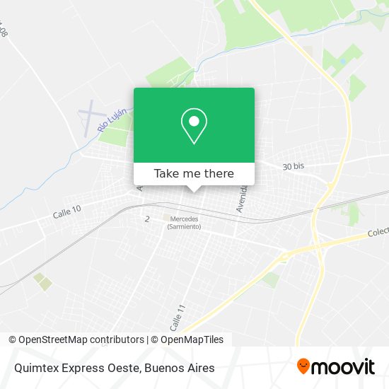 Quimtex Express Oeste map