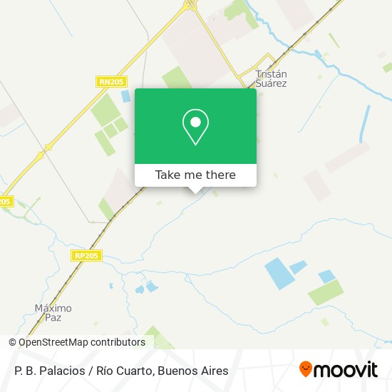 P. B. Palacios / Río Cuarto map