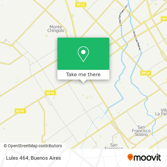 Lules 464 map