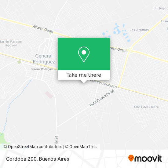 Córdoba 200 map