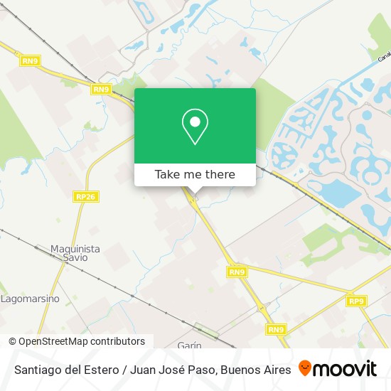 Santiago del Estero / Juan José Paso map