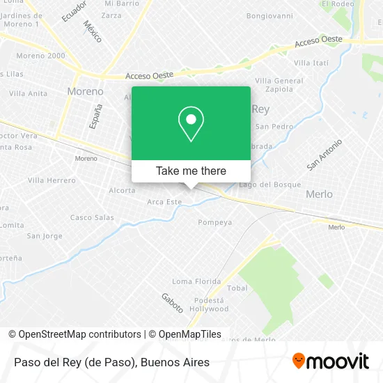 Paso del Rey (de Paso) map