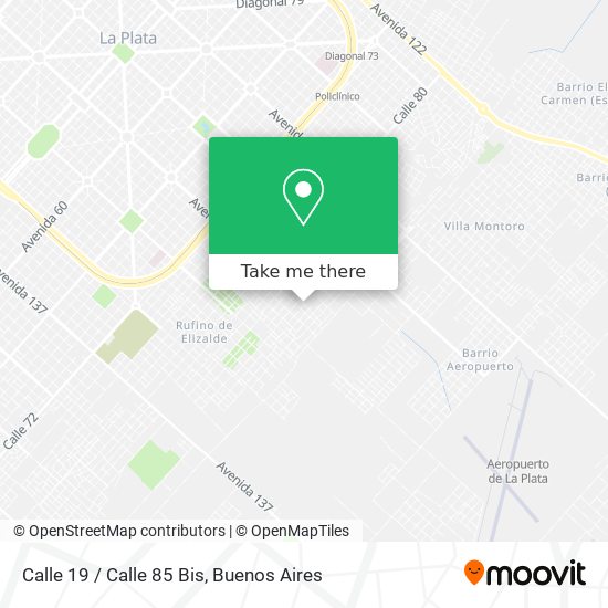 Calle 19 / Calle 85 Bis map