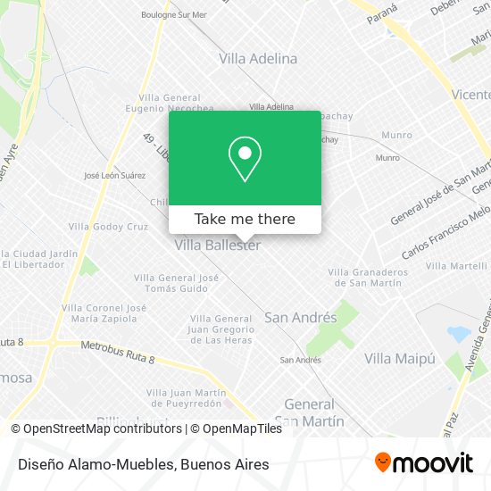 Diseño Alamo-Muebles map