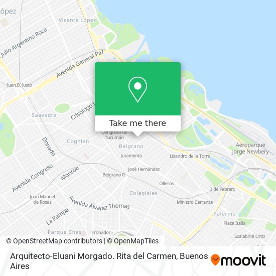 Arquitecto-Eluani Morgado. Rita del Carmen map