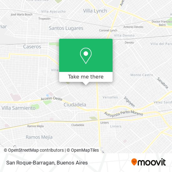 Mapa de San Roque-Barragan