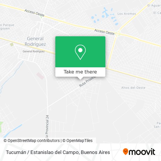 Tucumán / Estanislao del Campo map