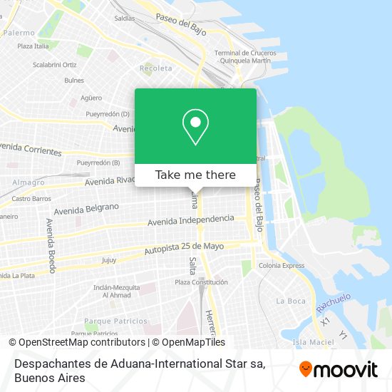 Despachantes de Aduana-International Star sa map