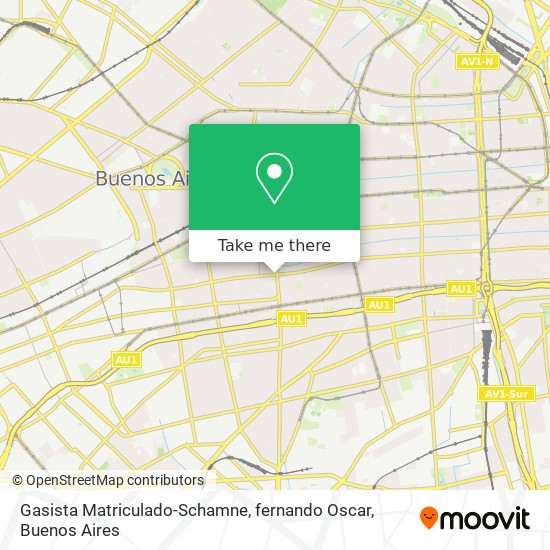 Gasista Matriculado-Schamne, fernando Oscar map