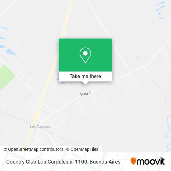 Mapa de Country Club Los Cardales al 1100