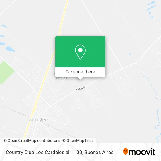 Mapa de Country Club Los Cardales al 1100