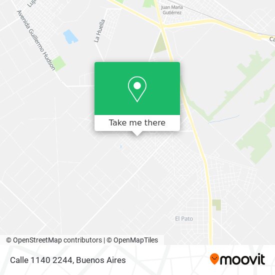 Calle 1140 2244 map