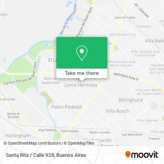 Santa Rita / Calle 928 map