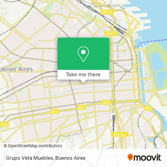 Grupo Veta Muebles map