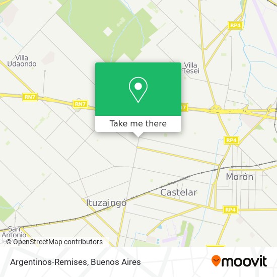 Argentinos-Remises map