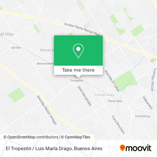 El Tropezón / Luis María Drago map