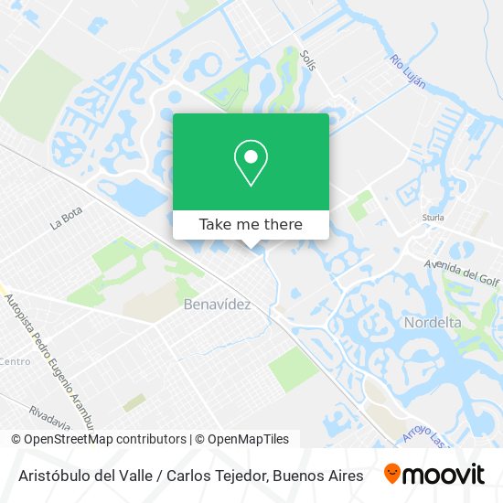 Aristóbulo del Valle / Carlos Tejedor map