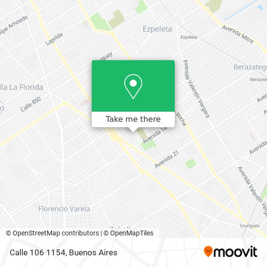 Calle 106 1154 map