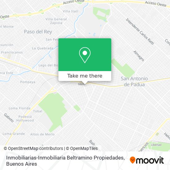 Inmobiliarias-Inmobiliaria Beltramino Propiedades map