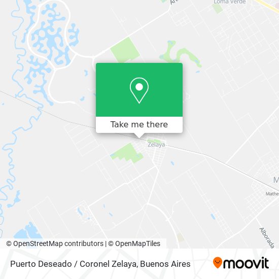 Puerto Deseado / Coronel Zelaya map