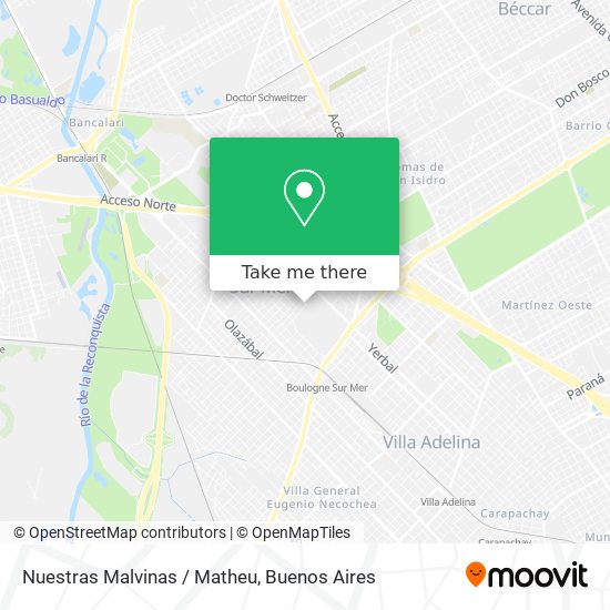 Nuestras Malvinas / Matheu map