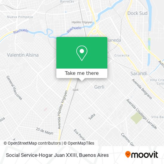 Mapa de Social Service-Hogar Juan XXIII