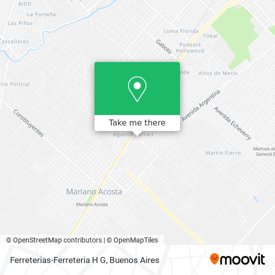 Mapa de Ferreterias-Ferreteria H G