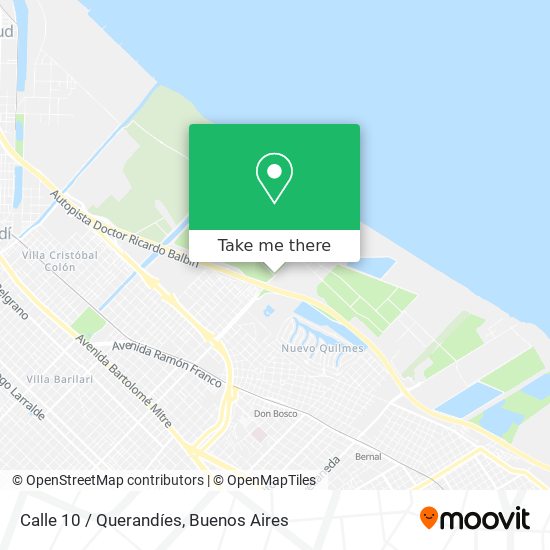 Calle 10 / Querandíes map