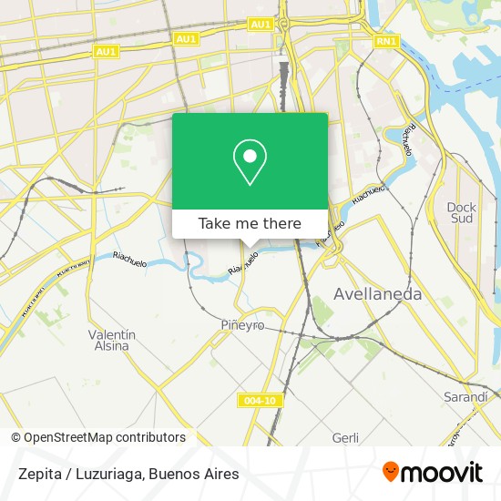 Zepita / Luzuriaga map