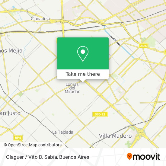 Olaguer / Vito D. Sabía map