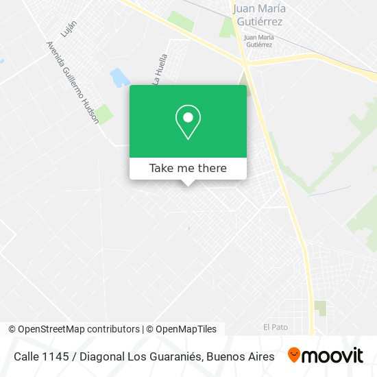 Mapa de Calle 1145 / Diagonal Los Guaraniés