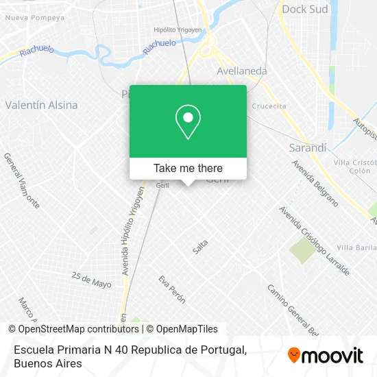 Escuela Primaria N 40 Republica de Portugal map