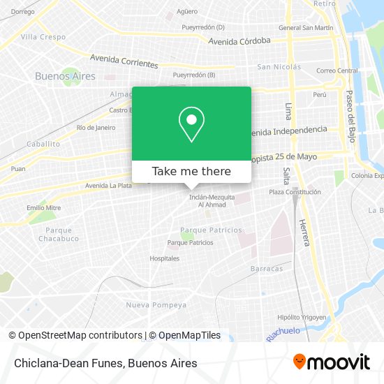 Chiclana-Dean Funes map