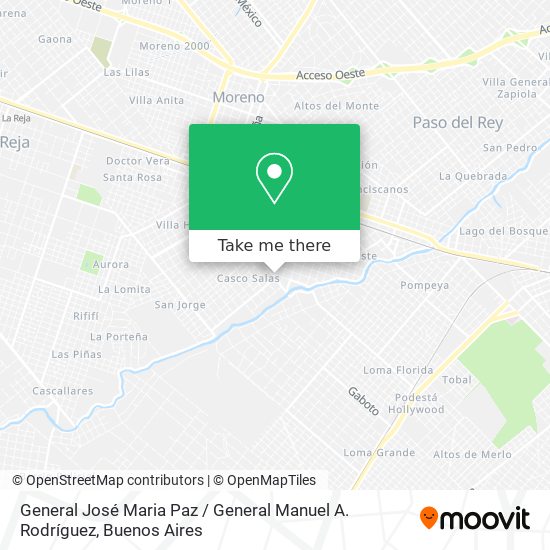 Mapa de General José Maria Paz / General Manuel A. Rodríguez