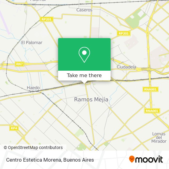 Mapa de Centro Estetica Morena