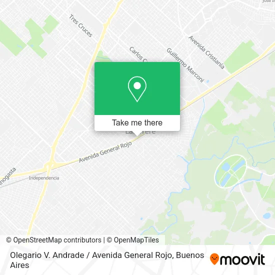 Mapa de Olegario V. Andrade / Avenida General Rojo