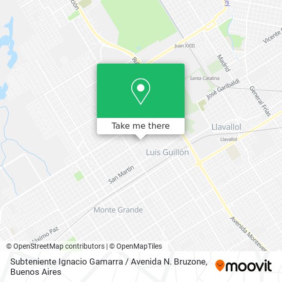 Subteniente Ignacio Gamarra / Avenida N. Bruzone map