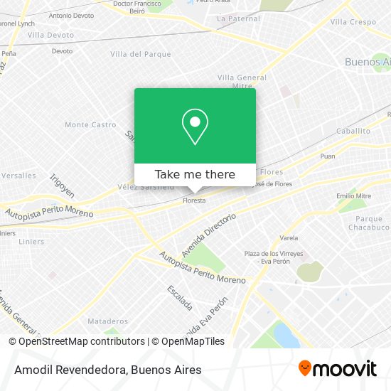 Mapa de Amodil Revendedora