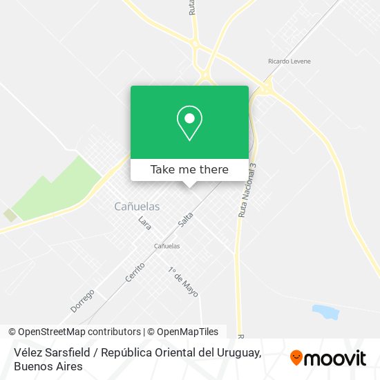 Vélez Sarsfield / República Oriental del Uruguay map