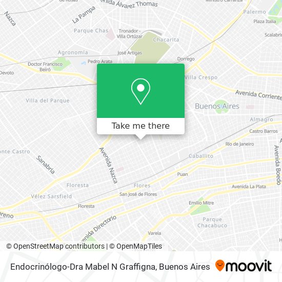 Endocrinólogo-Dra Mabel N Graffigna map