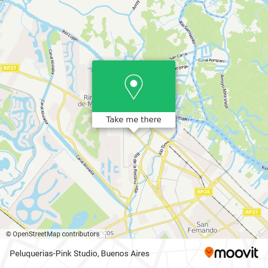 Peluquerias-Pink Studio map