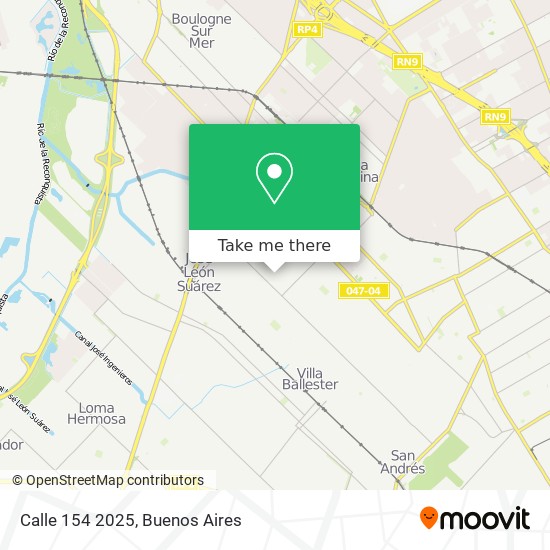 Calle 154 2025 map