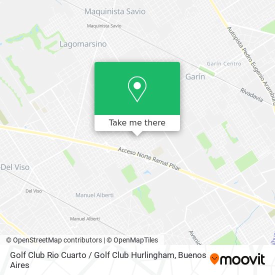 Golf Club Rio Cuarto / Golf Club Hurlingham map