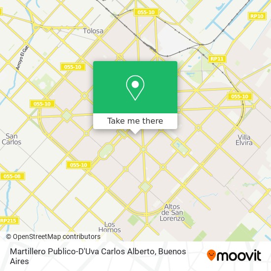 Martillero Publico-D'Uva Carlos Alberto map